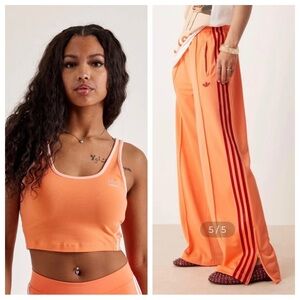 adidas Originals Small Firebird Track Pant Loose Fit & Medium Tank Set S M NWT